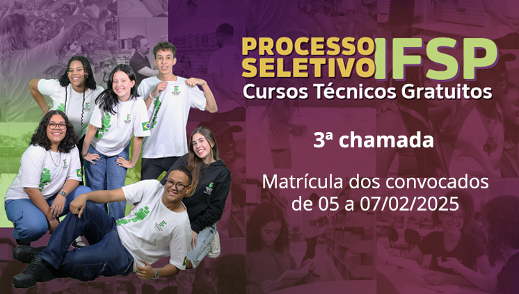 Cursos técnicos: divulgada 3ª chamada