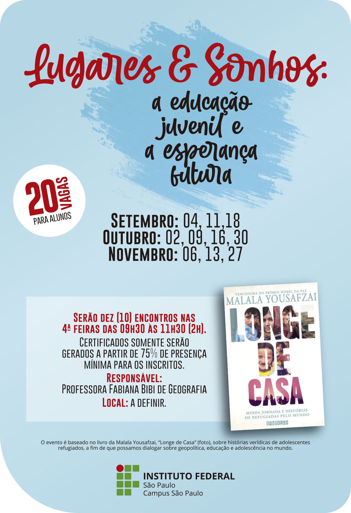 Oficina Cartaz Lugares e Sonhos por Bibi Cunha GEO