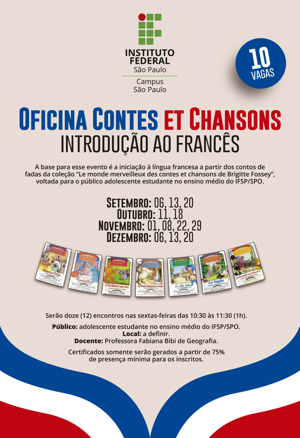Oficina minicurso Contes et Chansons par Bibi Cunha GEO